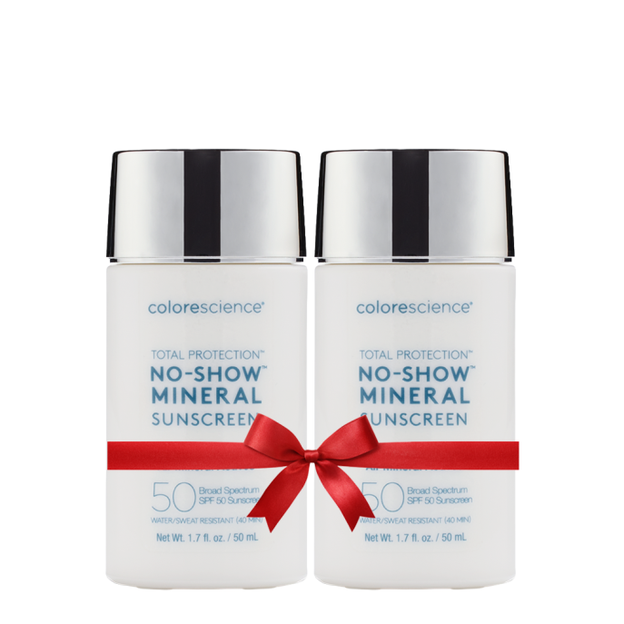 Colorescience Total Protection® No-Show™ Mineral Sunscreen SPF50 50ml (2 шт)