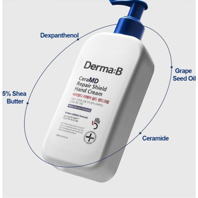 Derma B CeraMD Repair Shield Hand Cream 250ml