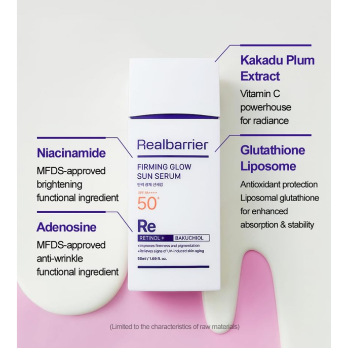 Real Barrier Firming Glow Sun Serum SPF 50+ 50ml