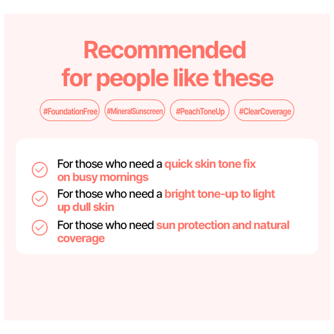 Real Barrier Peach Fit Tone-Up Sun Cream SPF 50+ 50ml