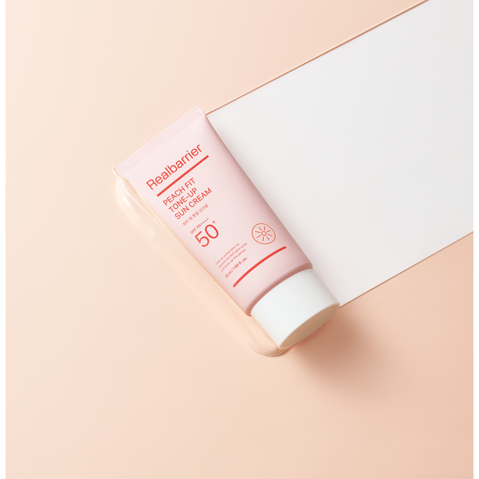 Real Barrier Peach Fit Tone-Up Sun Cream SPF 50+ 50ml