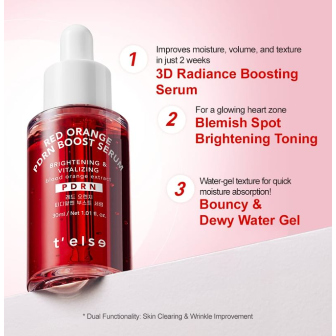 T'else Red Orange PDRN Boost Serum 30ml