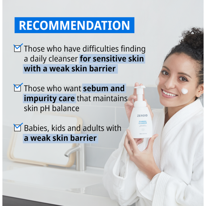 Zeroid Foaming Cleanser 240ml
