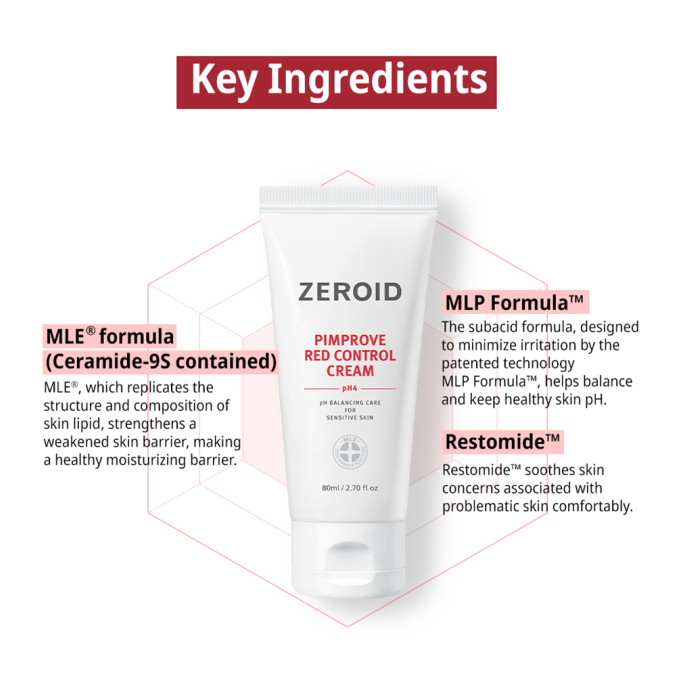 Zeroid Pimprove Red Control Cream 80ml