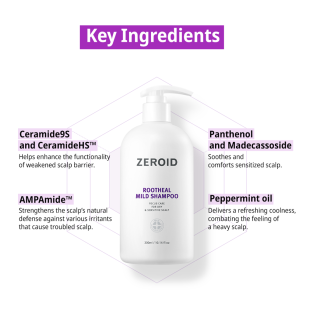 Zeroid Rootheal Mild Shampoo 300ml